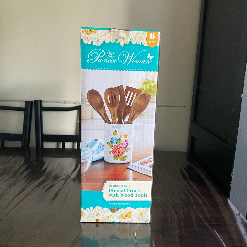 The Pioneer Woman Utensil Crock, Blooming Bouquet